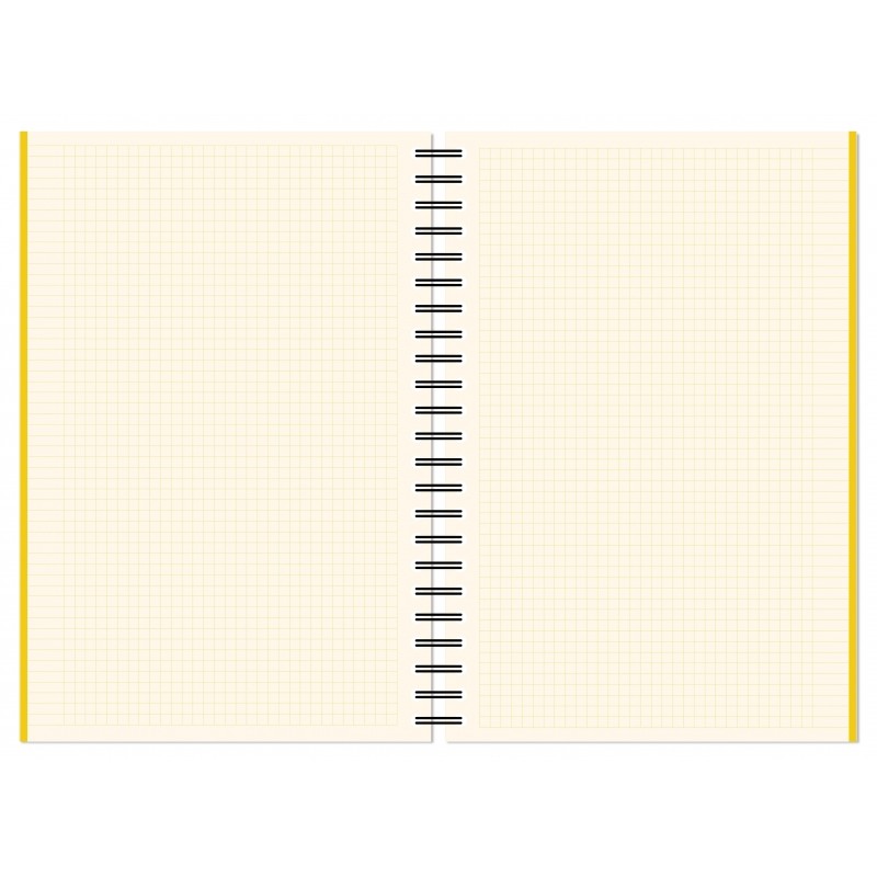 Бизнес-тетрадь А4,150л,кл,плас.спир.Attache Selection SPRING BOOK жел 84232