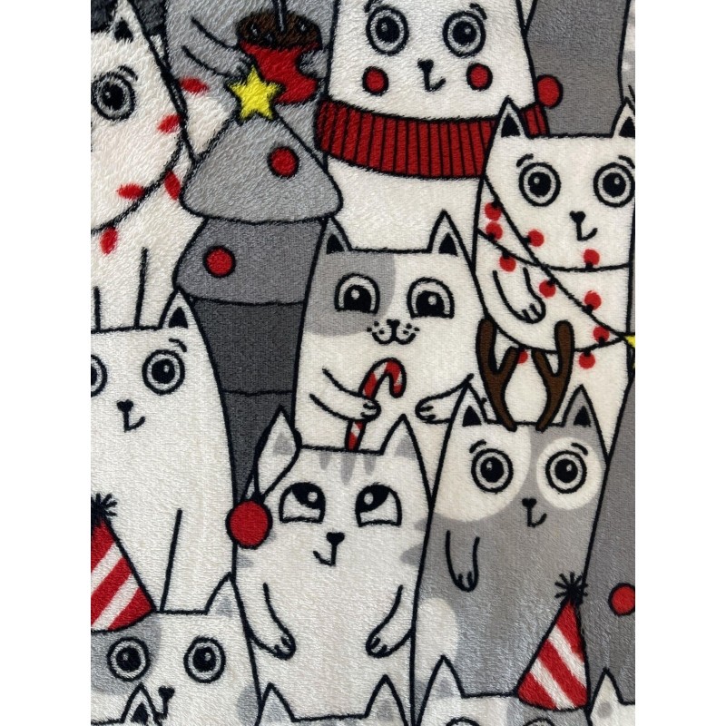 Плед микрофибра Cat Christmas 180x200
