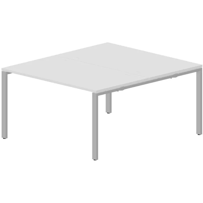 Стол составной STRIKE 2раб.м 4громм. 1380х1566 STN2TG148BLAL Белый, оп.Алюм Стол составной STRIKE 2раб.м 4громм. 1380х1566 STN2TG148BLAL Белый, оп.Алюм