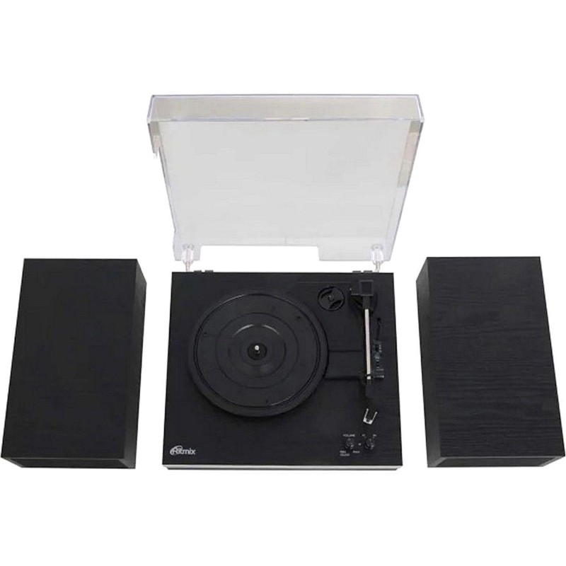 Виниловый проигрыватель Ritmix LP-380B Black Wood, Bluetooth, колонки