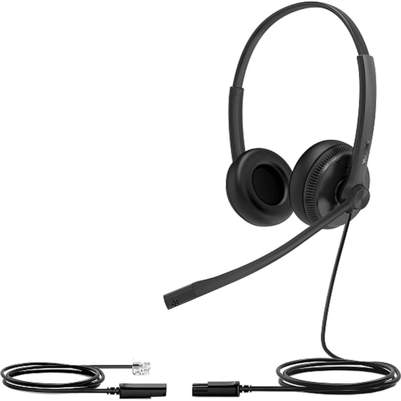 Гарнитура головная Yealink YHS34 Dual Дуо, Проводная, HD звук, QD, RJ9, шт