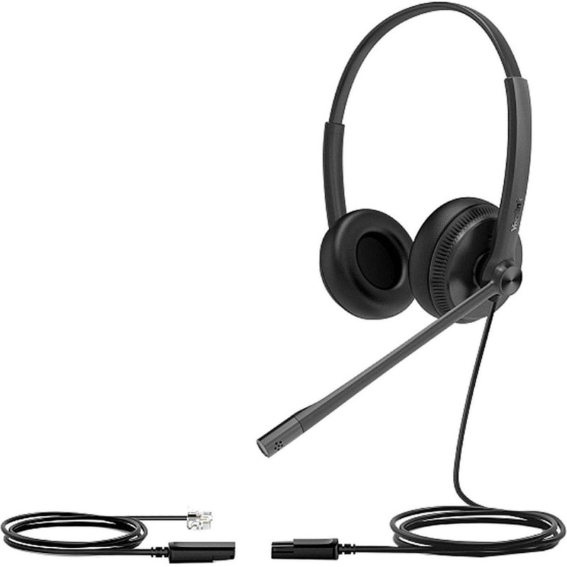 Гарнитура головная Yealink YHS34 Dual Дуо, Проводная, HD звук, QD, RJ9, шт