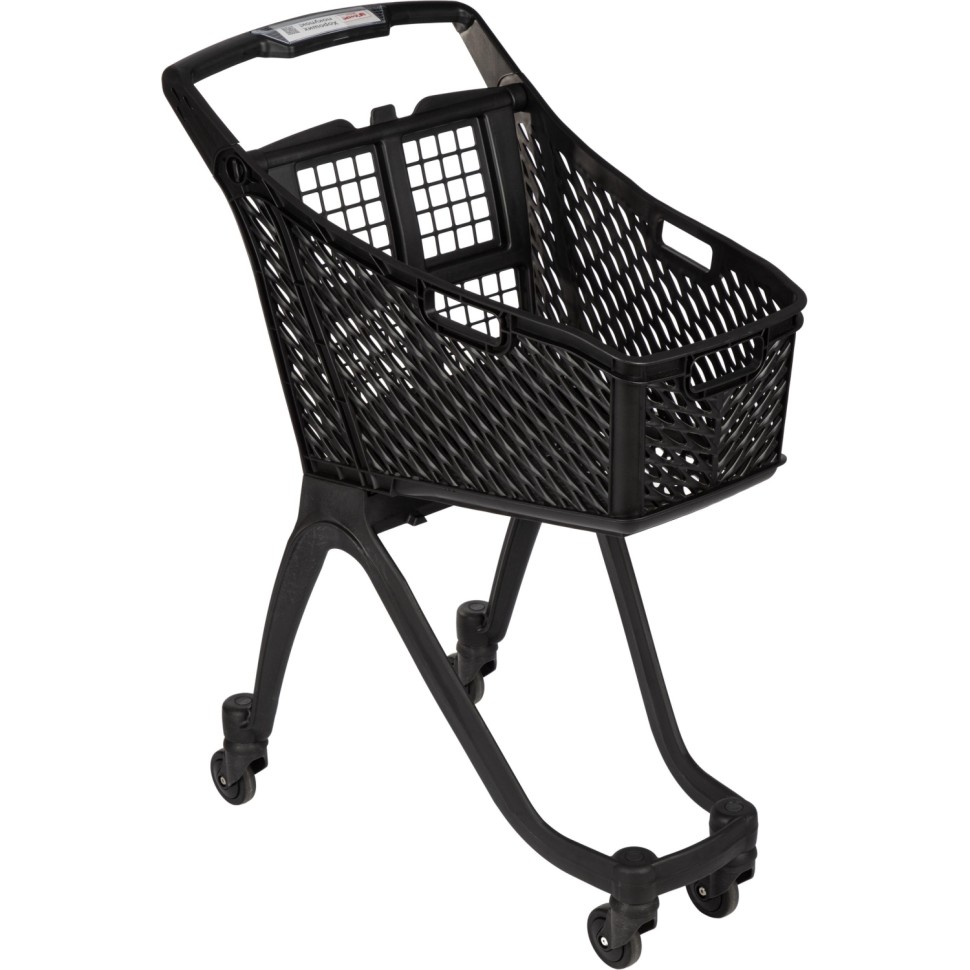 Тележка покупательская REK_Комус Мебель пластиковая Т060 ручка с дисплеем Тележка покупательская REK_Комус Мебель пластиковая Т060 ручка с дисплеем