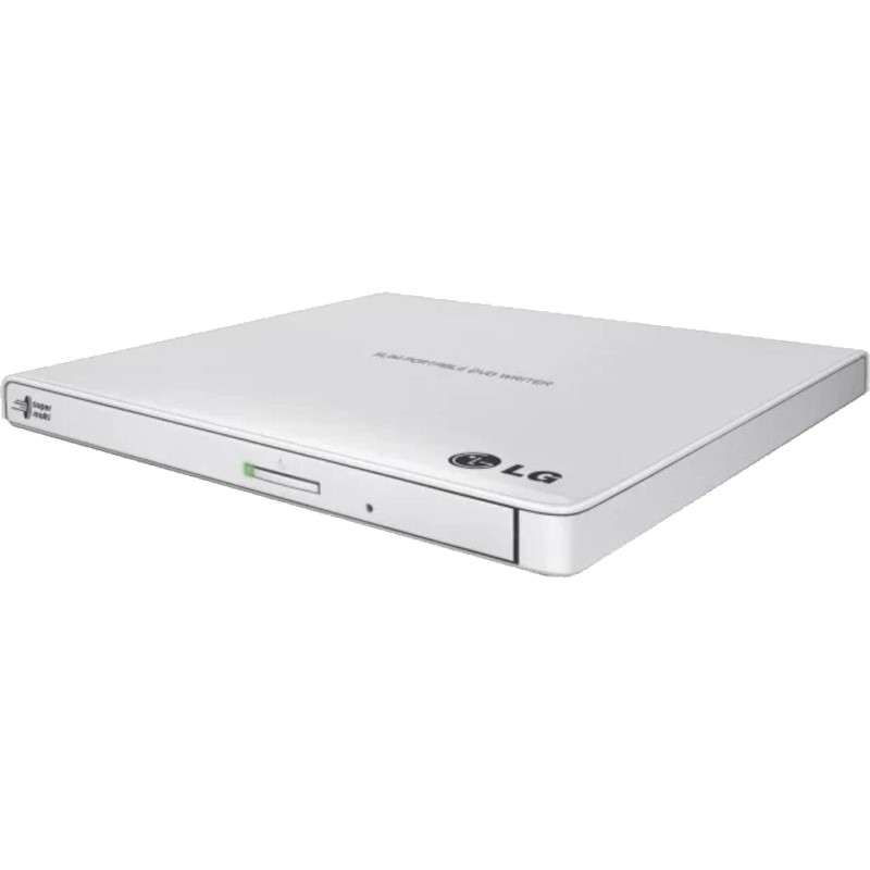Привод LG DVD-RW ext. White Slim Ret USB2.0 (GP57EW40.AHLE10B)