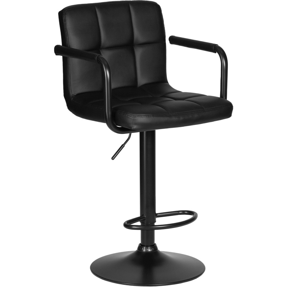 Стул барный LO_ DOBRIN KRUGER ARM BLACK LM-5011-N черный/черный 2шт/уп