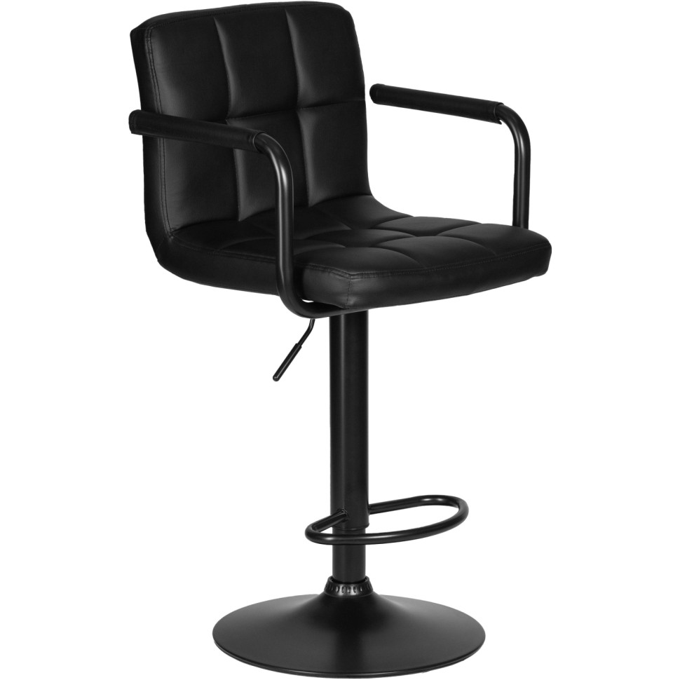 Стул барный LO_ DOBRIN KRUGER ARM BLACK LM-5011-N черный/черный 2шт/уп
