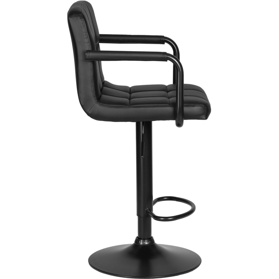 Стул барный LO_ DOBRIN KRUGER ARM BLACK LM-5011-N черный/черный 2шт/уп