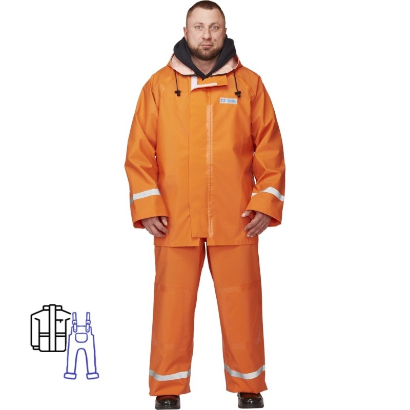 Костюм непромокаемый КПК Fisherman&#039;s WPL оранж 48-50/182-188