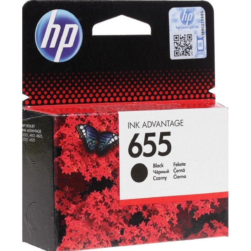 Картридж струйный HP 655 CZ109AE чер. для DJ Ink Advantage 3525/4625/5525