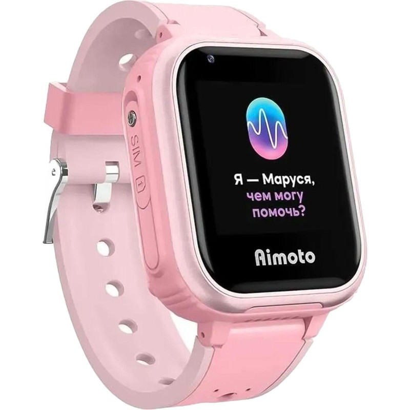 Смарт-часы AIMOTO IQ 4G Детские с помощником Маруся (розовые)(8108801)