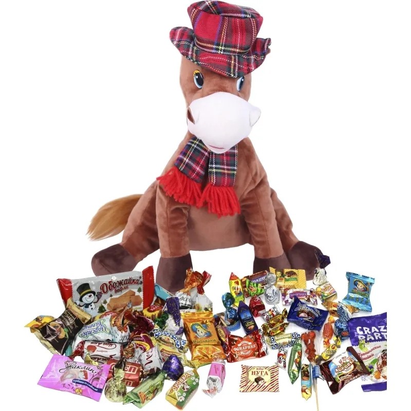 Новогодний сладкий подарок ЛОШАДКА ВИНСЕНТарт. Т800-03-26 600г