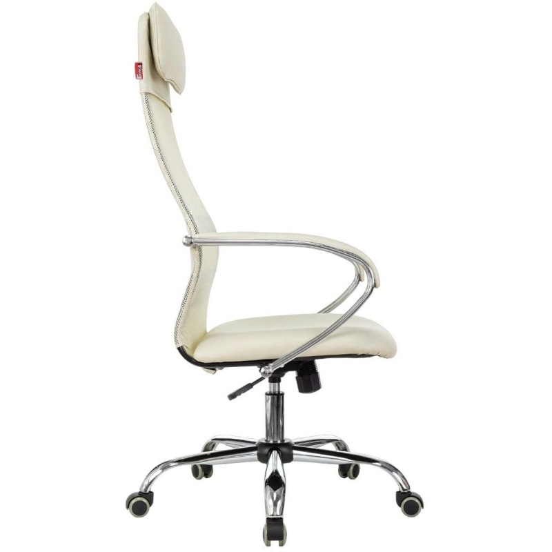 Кресло VB_EChair-655 SL TPU_BG сетка/экокожа бежевый хром