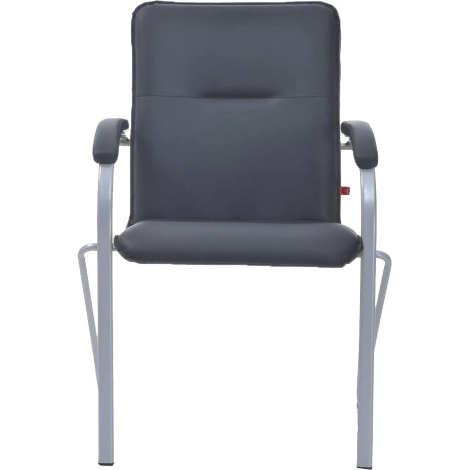 Конференц-кресло FA_SAMBA Silver к/з чёрный DO350/к/з