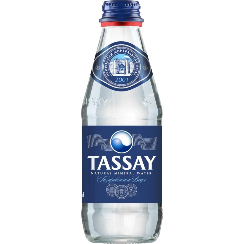 Вода минеральная TASSAY газированная стекло 0,25л