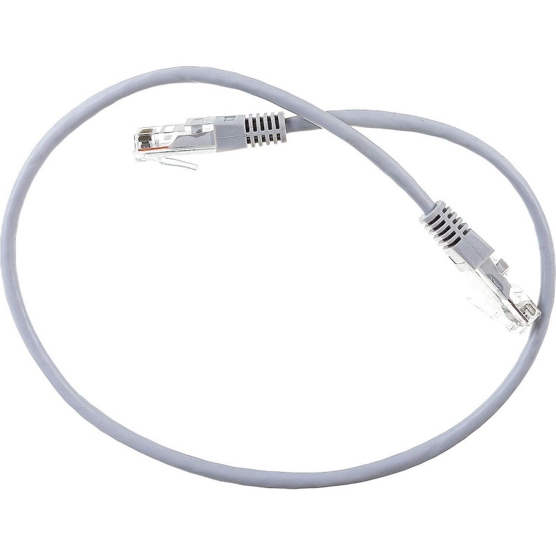 Патч-корд TWT TWT-45-45-0.5-GY UTP кат.5e, 0.5 м, серый
