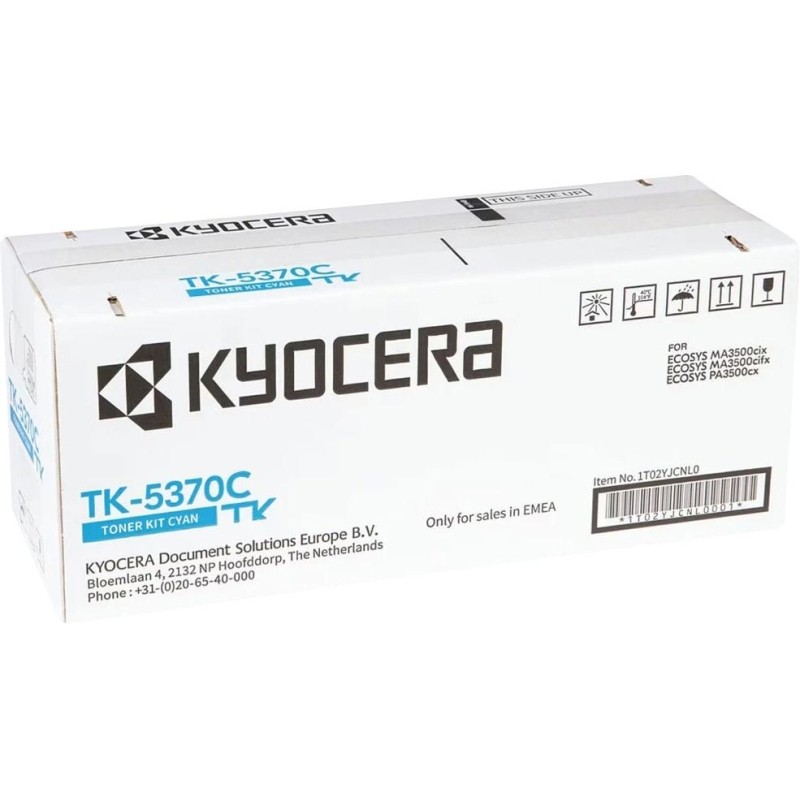 Тонер-картридж Kyocera TK-5370C голуб 1T02YJCNL0 для Ecosys PA3500cx 5000с