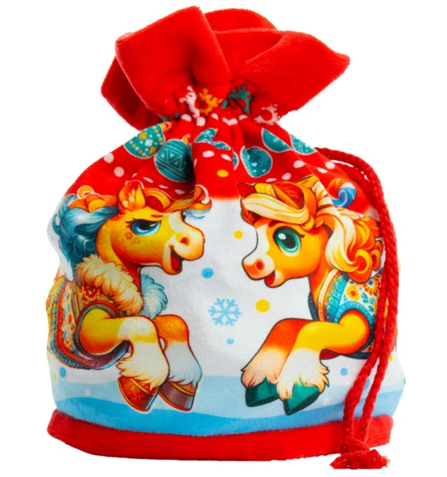 Новогодний сладкий подарок Зимнее веселье Мешок 1000 грамм, K038
