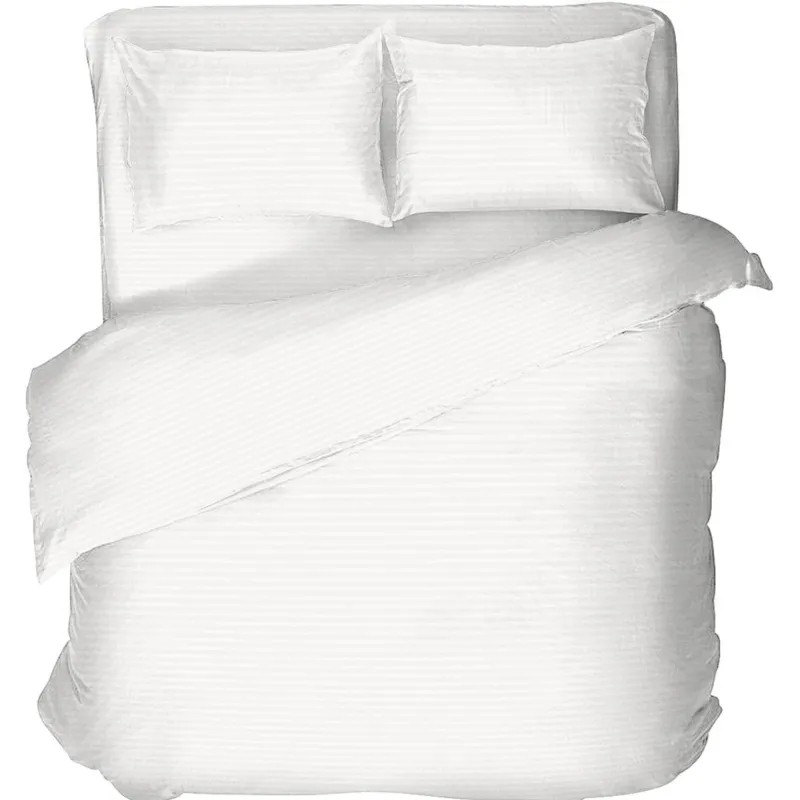 Простыня 2сп 200х220 см, страйп-дизайн, 105г/м2, Warm white 782087
