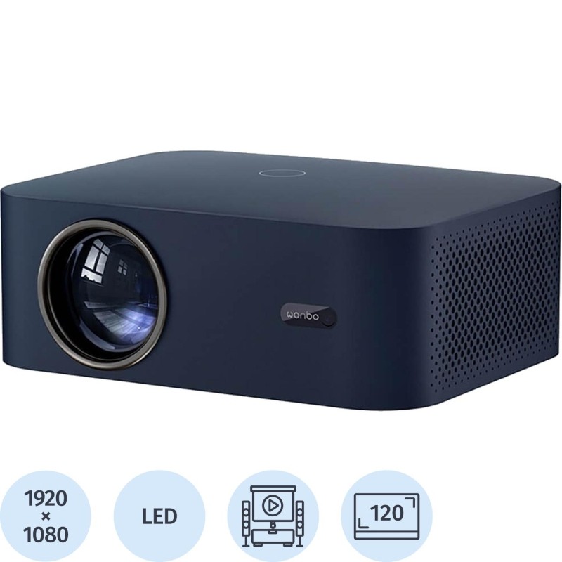 Проектор Wanbo X2 Max (Android 9.0, FHD, 450lm, 1+8G, EU, синий)
