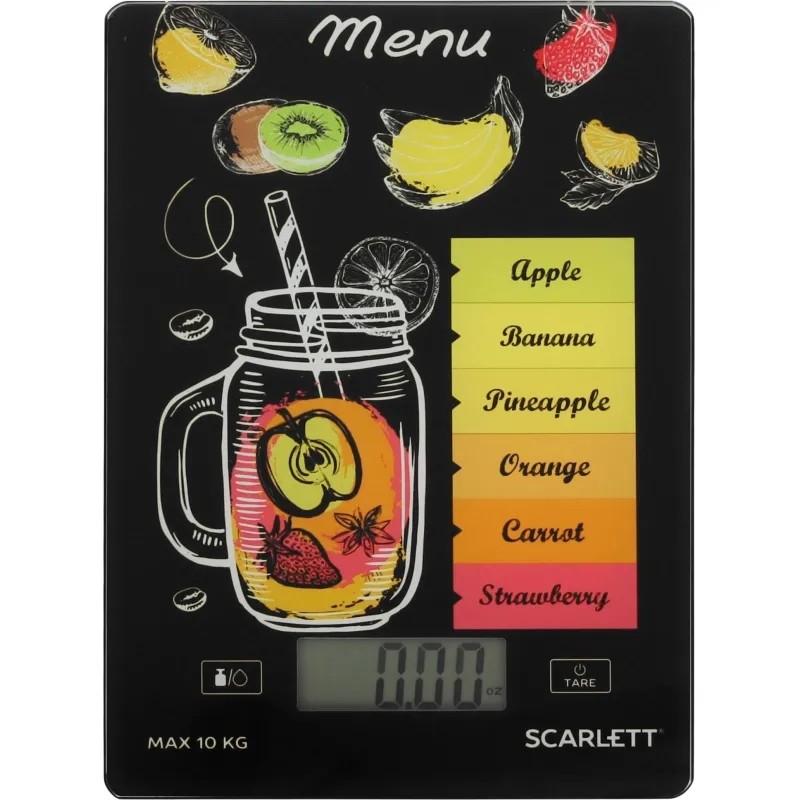 Весы Scarlett SC-KS57P77,настольные, 10 кг, смузи