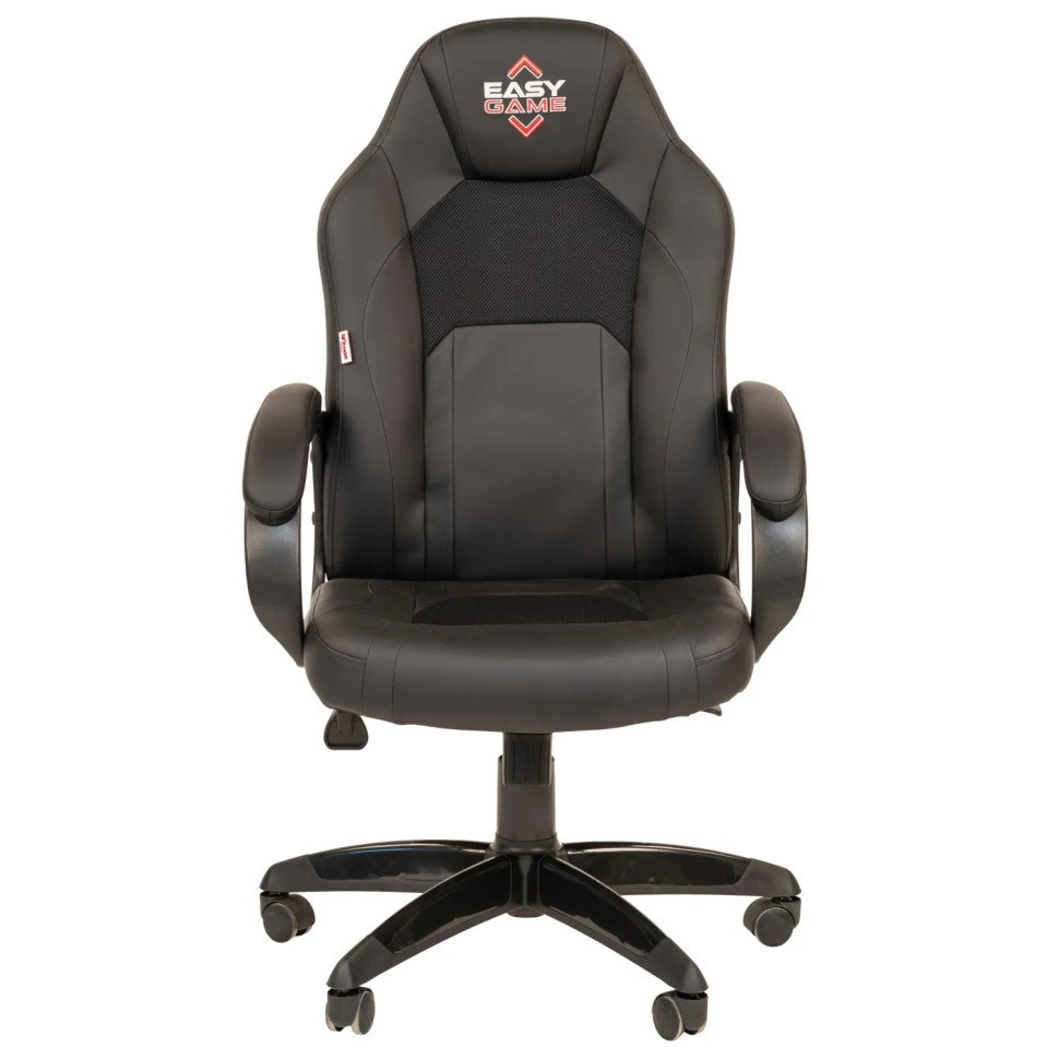 Кресло ТП 686 экокожа/ткань,черный,пластик