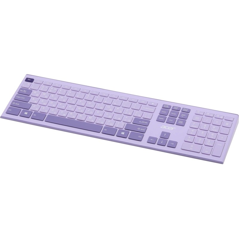 Набор клавиатура+мышь Acer OCC205 (ZL.ACCEE.00D)/Фиолетовый/USB/slim