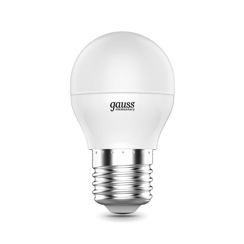 Лампа светодиодная Gauss LED Elementary Шар 8Вт E27 540Лм 4100K (53228)