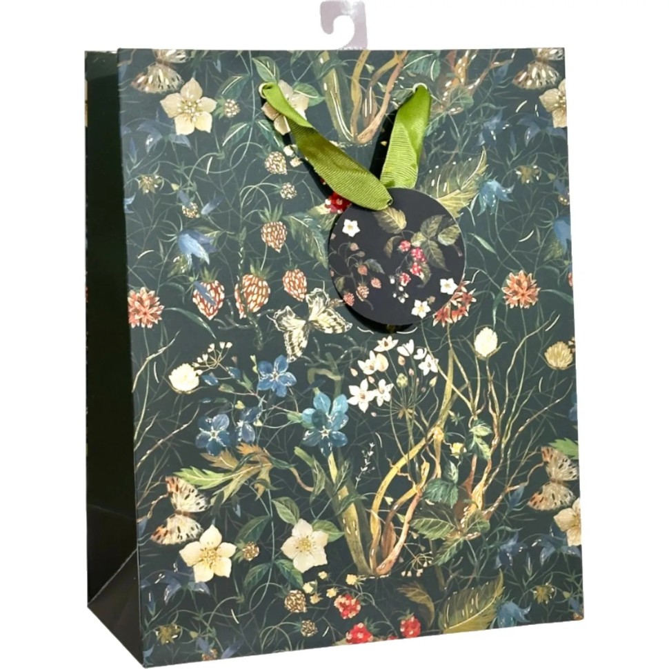 Пакет для подарков PREMIUM FLORA.ЛЕСНЫЕ ЯГОДЫ, L, 26x32.4x13 см,2-852/07