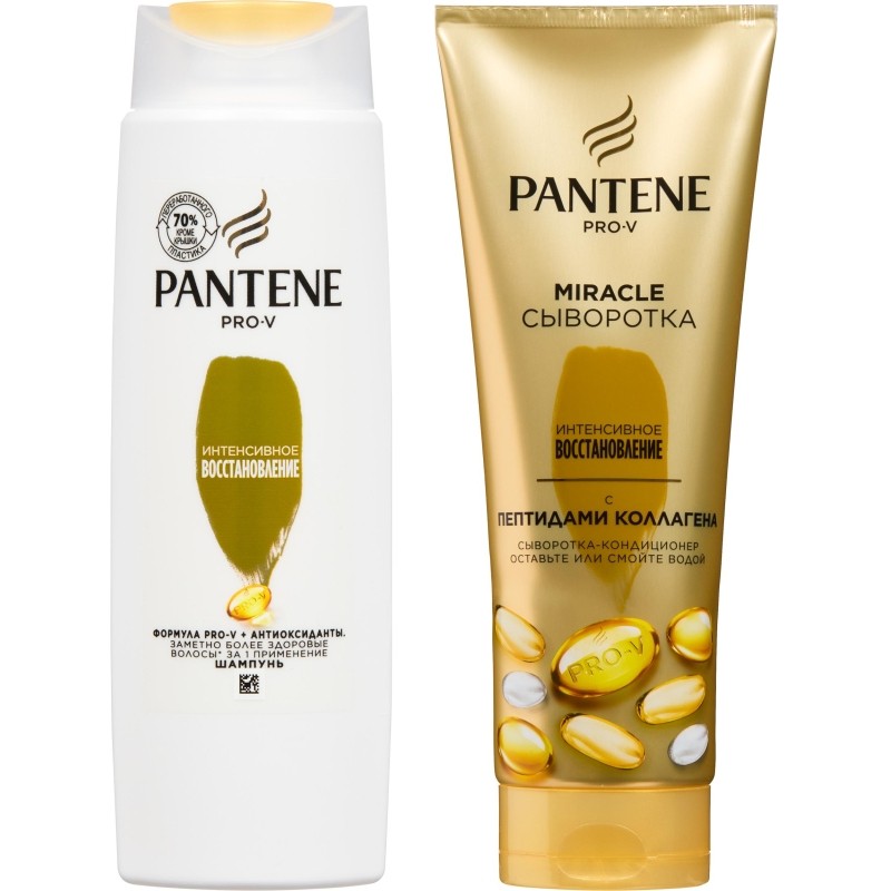 Подарочный набор PANTENE Шам д/влс+Сывор-конд 4в1 Интен вос 250мл+200мл жен