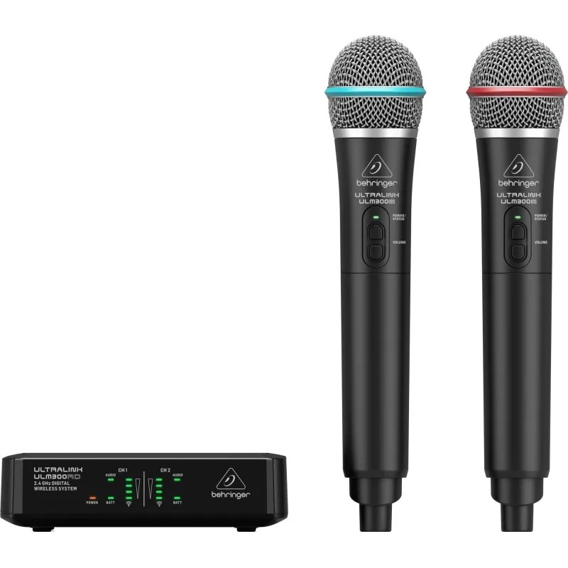 Радиосистема Behringer ULM302MIC, 2,4 ГГц, 2-х канальная, 2 ручных мкф