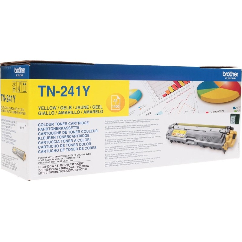 Тонер-картридж Brother TN-241Y жел. для HL-3140/3170, DCP-9020