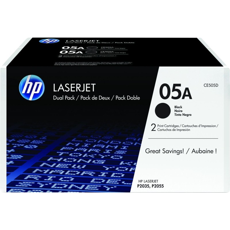 Картридж лазерный HP 05A CE505D чер. для LJ P2035/P2055 (2шт/уп)