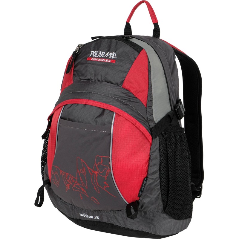Рюкзак Polar 21.5 л серый/красный