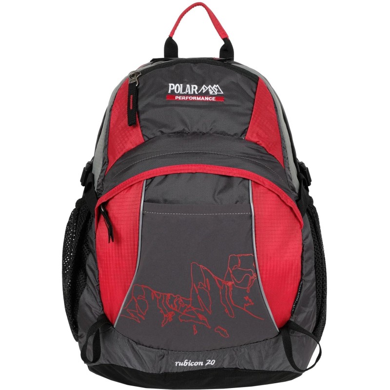 Рюкзак Polar 21.5 л серый/красный