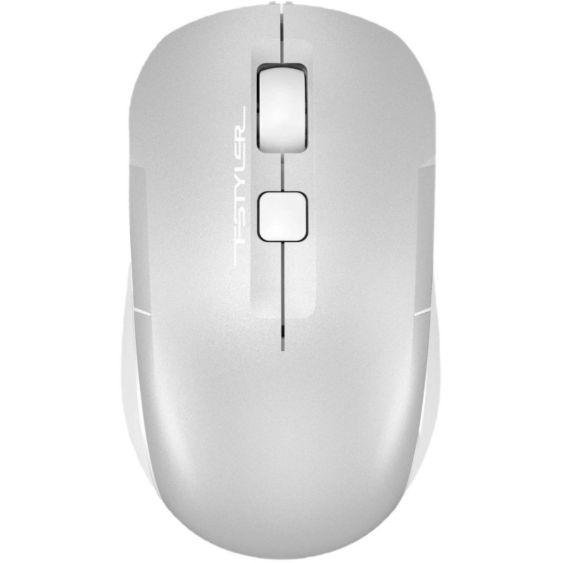 Мышь компьютерная A4Tech Fstyler FM26 серебристый/белый 800-1600dpi/4but