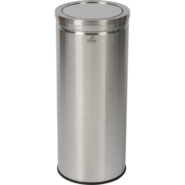 Ведро мусорное (урна) с качающ.крышкой нерж.сталь Luscan Professional 30л