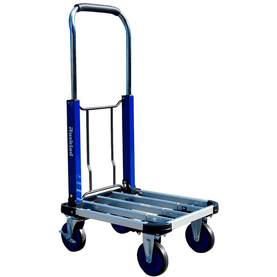 Тележка платформенная алюминевая складная ТП 150 А колёса d 100 мм