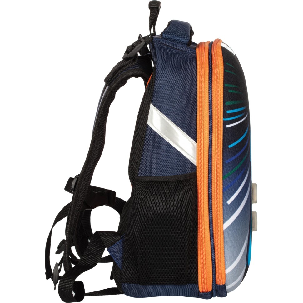 Ранец Комус Класс Basic Гонка, 2 отд.,светящиеся фары, эргоном. спинка     