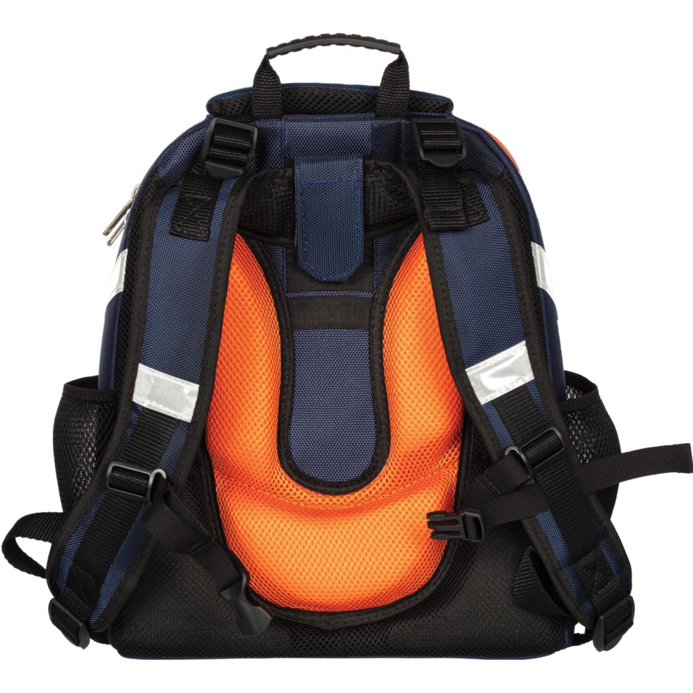 Ранец Комус Класс Basic Гонка, 2 отд.,светящиеся фары, эргоном. спинка     