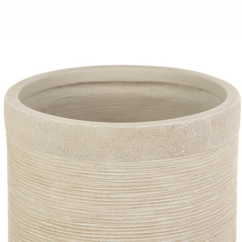 Кашпо Флоранжери Круглое, файберстоун, кремовый, D26 H25 cm арт.SCRBR26-BB