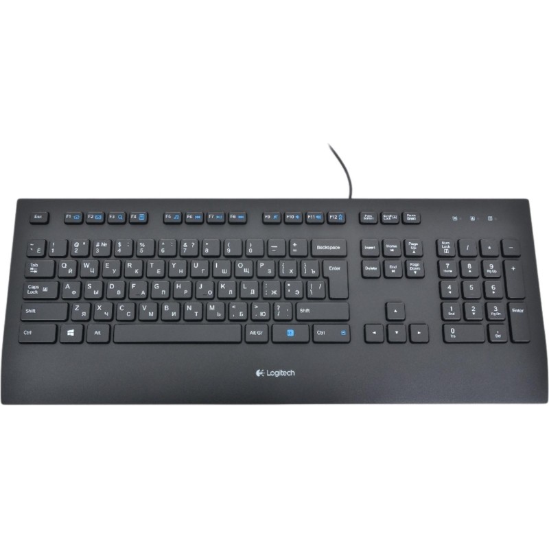Клавиатура Logitech Keyboard K280E, USB, (920-005215) проводная мембранная