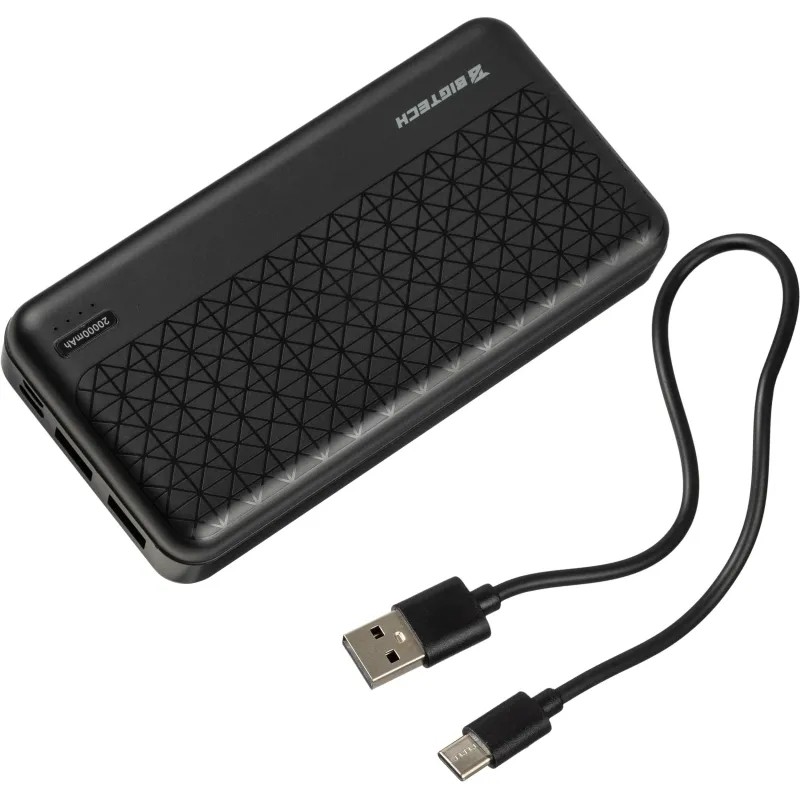 Внешний аккумулятор BigTech (BT-PB-20-BL-3) 20000 mAh черный