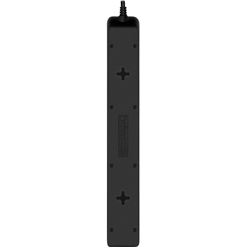 Сетевой фильтр SVEN Optima 3,0 м (3м/6р защит шторки) черный(SV-021023)