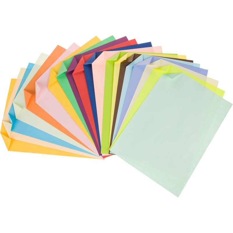 Бумага цветная №1School ColorPics А4,20л,20цв,тонированная в массе