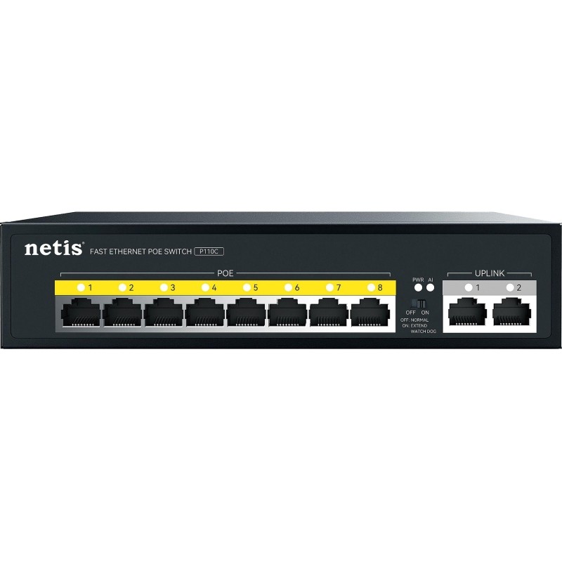 Коммутатор Netis P110C 10x100Мбит/с 8PoE+ 120W