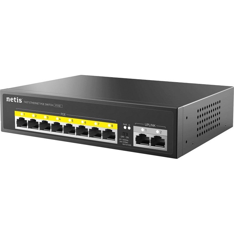 Коммутатор Netis P110C 10x100Мбит/с 8PoE+ 120W