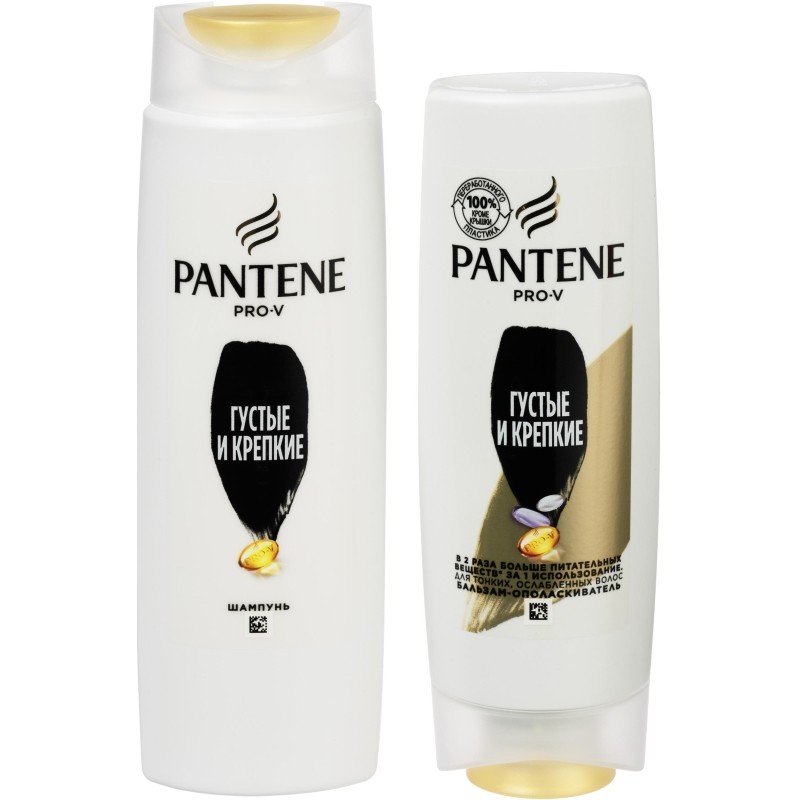 Подарочный набор PANTENE Шам+Бал Густ и крепк Укрп без утяж 250мл+200мл жен