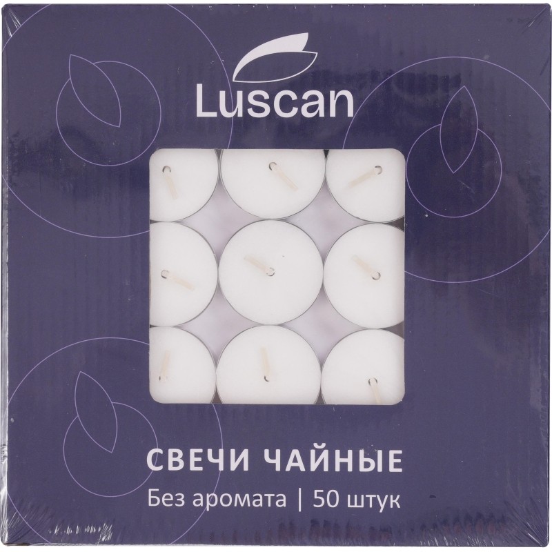 Свеча чайная Luscan 50 шт/уп