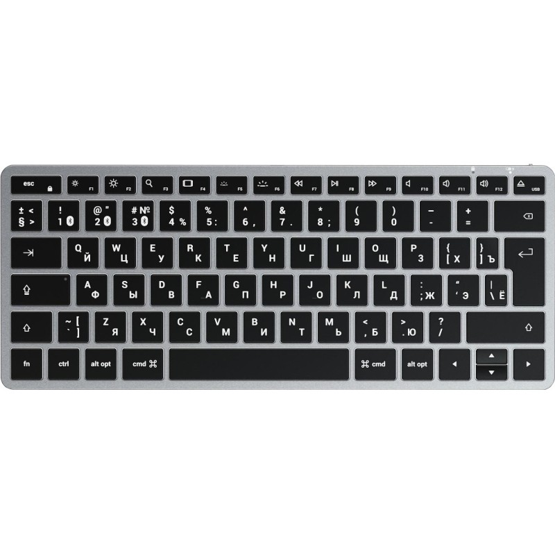 Клавиатура Satechi Slim X1 Bluetooth Keyboard-RU,беспроводная,серый космос