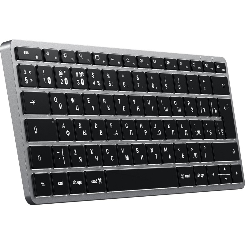 Клавиатура Satechi Slim X1 Bluetooth Keyboard-RU,беспроводная,серый космос